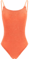 Orange Polyamide One-Piece Swimsuit 1