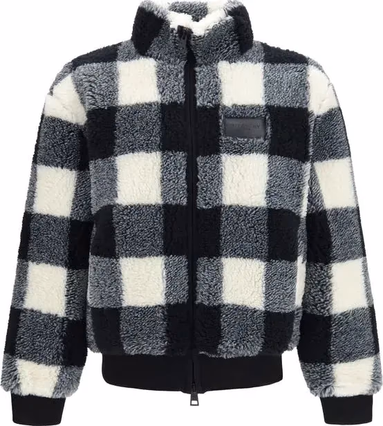 Gray Polyester Full-Length Jacket
