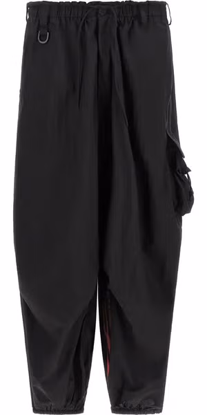 Black Polyamide Cargo Pants