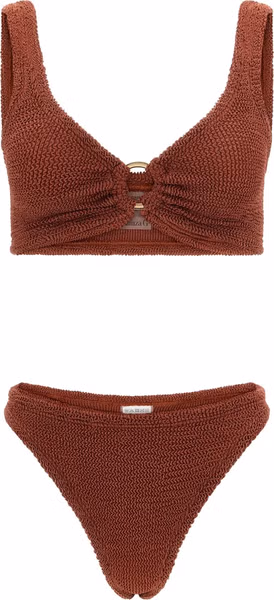 Brown Polyamide Bikini