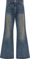 Blue Cotton Flared Jeans 1