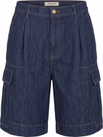 Blue Cotton Blend Men's Short 1