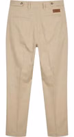 Beige Cotton Mens Pants 2