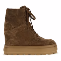 Brown Rubber Platform Sneakers 1