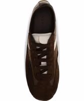 Brown Suede Leather Athletic Sneakers 4