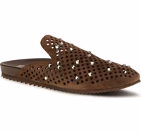 Brown Calf Leather Bos Taurus Mules 2
