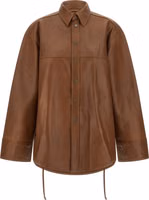 Brown Lambskin Blouse 1