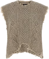 Gray Wool Sleeveless Jacket 1
