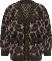 Brown Nylon Cardigan 1