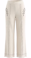 White Cotton Women's Pants 1