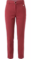 Red Polyester Women Pants 1
