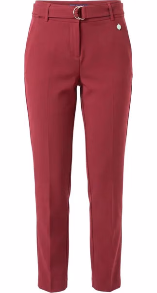 Red Polyester Women Pants