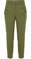 Green Polyester Women Pants 1