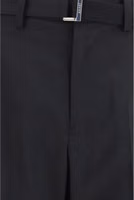 Black Polyester Casual Pants 3