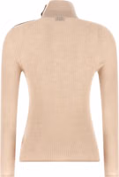 Beige Virgin Wool Cardigan 2
