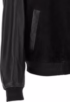 Black Polyester Bomber 4