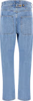 Blue Cotton Straight-Leg Jeans 2