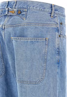 Blue Cotton Straight-Leg Jeans 4