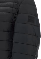 Black Recycled Polyamide Full-Length Jacket 4