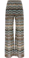 Multicolor Viscose Flared Pants 2