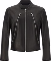 Black Lamb Leather Leather Jacket 1