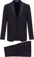 Black Wool Two-Piece Suit 1