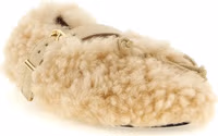 Beige Lambskin Ballet Flats 2
