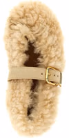 Beige Lambskin Ballet Flats 4