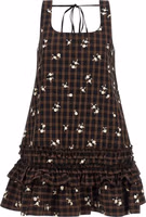 Brown Organic Cotton Short Dress 1