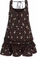 Brown Organic Cotton Short Dress 2