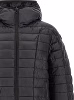 Black Polyester Full-Length Jacket 3