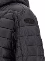 Black Polyester Full-Length Jacket 5