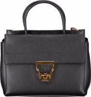 Black Leather Women Handbag 1