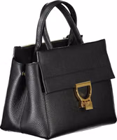 Black Leather Women Handbag 3