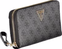 Black Polyurethane Women's Wallet 3