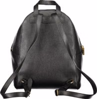 Black Leather Women Backpack 2