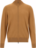 Brown Virgin Wool Cardigan 1