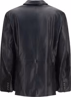 Black Lambskin Blazer 2