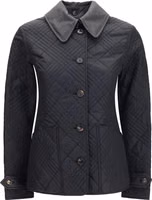 Black Polyamide Full-Length Jacket 1
