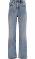 Blue Cotton Straight-Leg Jeans 1