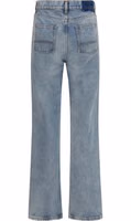Blue Cotton Straight-Leg Jeans 2