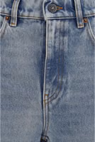 Blue Cotton Straight-Leg Jeans 3