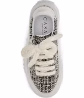 Multicolor Fabric Platform Sneakers 4