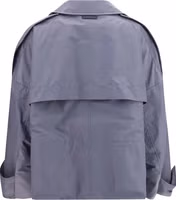 Gray Polyamide Full-Length Jacket 2