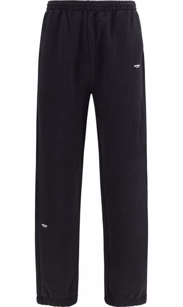 Black Cotton Athletic Pants