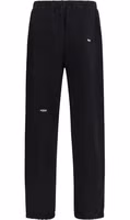Black Cotton Athletic Pants 2