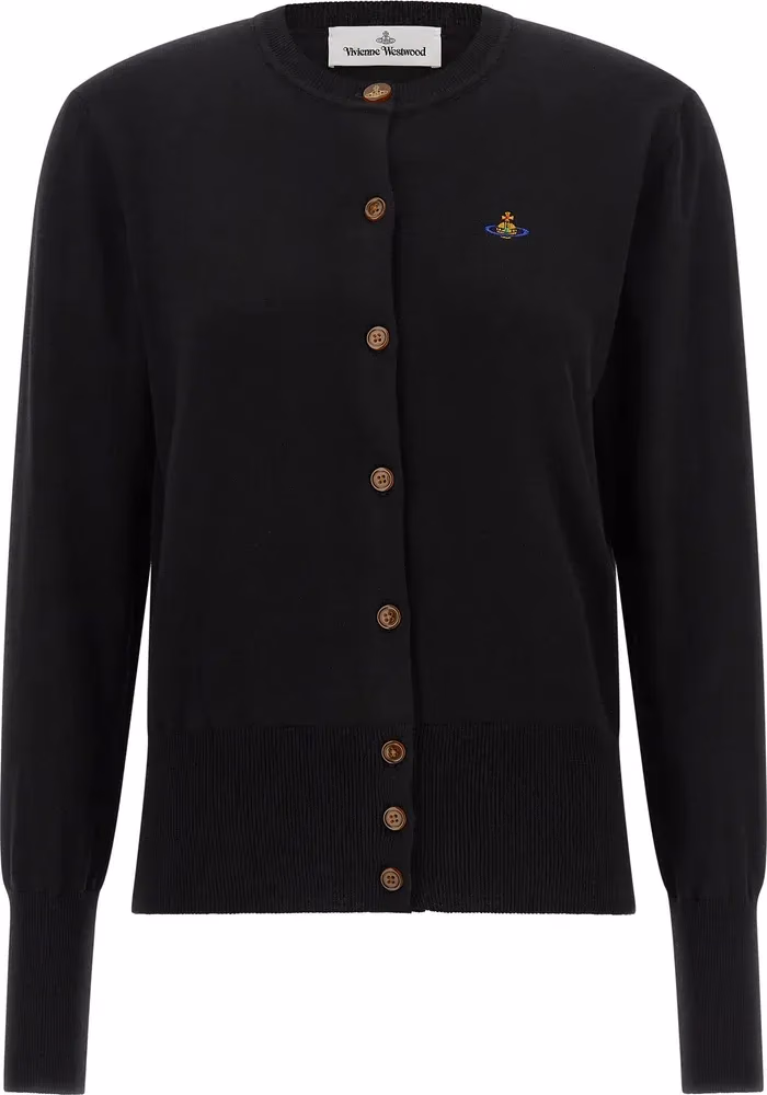 Black Cotton Cardigan
