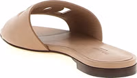 Beige Calfskin Slides 3