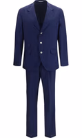 Blue Wool Oves Aries Two-Piece Suit 1