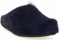 Blue Calfskin Mules 2